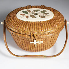 Jose Formoso Reyes Nantucket Cocktail Basket Purse, Circa 1968