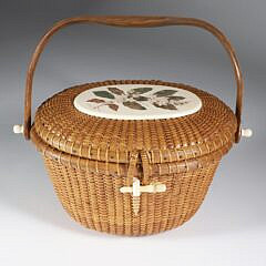 Jose Formoso Reyes Nantucket Cocktail Basket Purse, circa 1968