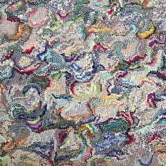 Antique American Hooked Rug Runner 19 ft. 1 in. Long