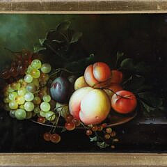 Contemporary Oil on Panel “Fruit Still Life”