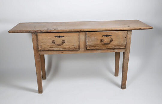 English Two Drawer Console Table, 19th Century