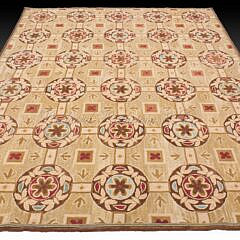 American Hooked Floral Design Carpet