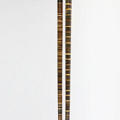 Two Carved Horn Disc Canes, 19th Century