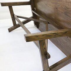 Contemporary Oak Trestle Base Dining Table