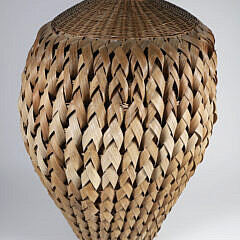 Splint Woven Tall Basket