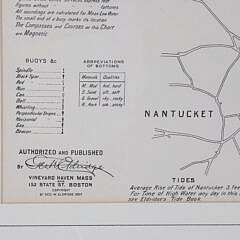 1907 George W. Eldridge Nantucket Tidal Chart