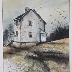 Anne Buffington Watercolor on Paper “Rural Life”