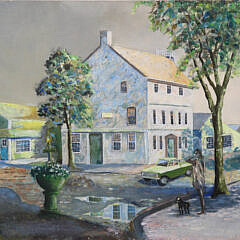 999 Main Street Nantucket Oil on Board A 9973_2 JPG