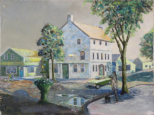 999 Main Street Nantucket Oil on Board A 9973_2 JPG