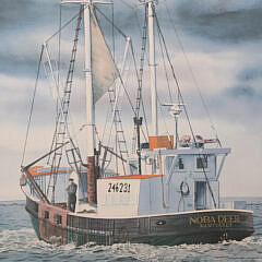 Marshall Dubock Limited Edition Print “Noba Deer Nantucket Outward Bound”