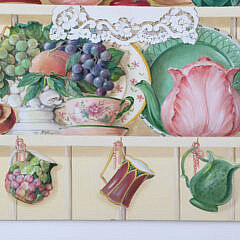 M.V. Angelicci Trompe l’oeil on Panel “Kitchen Shelf Scene”