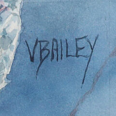 Victoria Bailey Print “Floral Bouquets in Crystal Bowls”