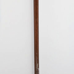 Ebony Smiling Dapper Gentleman Wearing Derby Bowler Hat Walking Stick, 19th Century