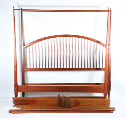 Signed Stephen Swift Four Poster Spindle Bed circa 1995