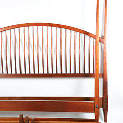Signed Stephen Swift Four Poster Spindle Bed, circa 1995