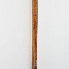 Finely Carved Child Holding Horn of Plenty Walking Stick, 19th Century