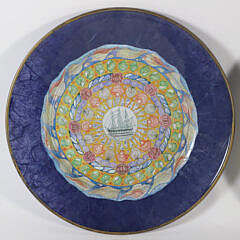 Pair of Leslie Linsley Decoupage Plates