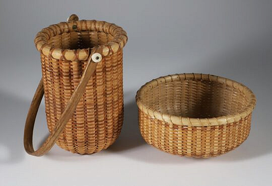 Two Donald C. Allen Nantucket Woven Baskets