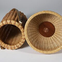 Two Donald C. Allen Nantucket Woven Baskets