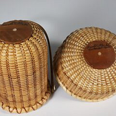 Two Donald C. Allen Nantucket Woven Baskets
