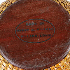 Harry Hilbert Round Open Swing Handle Nantucket Basket