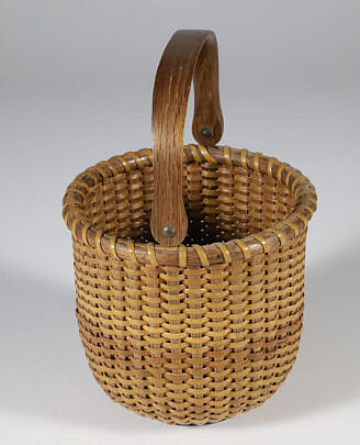 Harry Hilbert Open Round Swing Handle Nantucket Basket