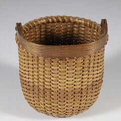 Harry Hilbert Open Round Swing Handle Nantucket Basket