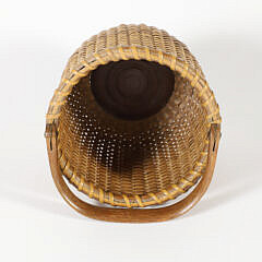 Harry Hilbert Open Round Swing Handle Nantucket Basket