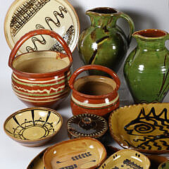 Assortment of 21 Pieces of Scandinavian and American Ceramic Pottery