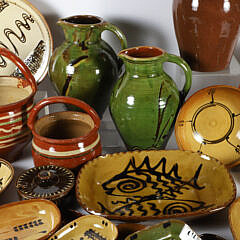 Assortment of 21 Pieces of Scandinavian and American Ceramic Pottery