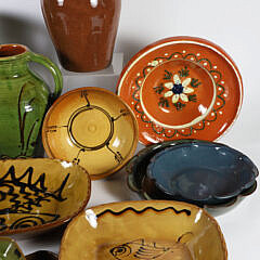 Assortment of 21 Pieces of Scandinavian and American Ceramic Pottery