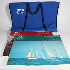 Two Charts "New York to Nantucket" and "Block Island to the Canadian Border"