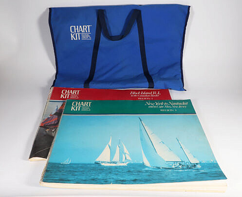 Two Charts "New York to Nantucket" and "Block Island to the Canadian Border"
