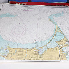 Two Charts “New York to Nantucket” and “Block Island to the Canadian Border”