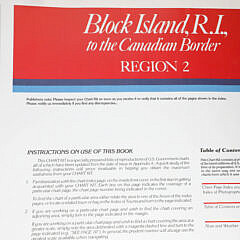 Two Charts “New York to Nantucket” and “Block Island to the Canadian Border”