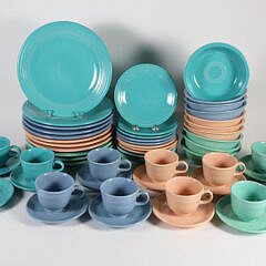 Fiesta Ware Dinner Service