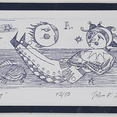 John Lochtefeld Limited Edition Etching "Floating"