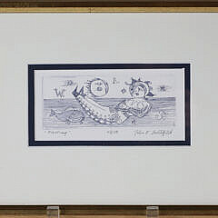 John Lochtefeld Limited Edition Etching “Floating”