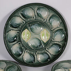 Group of Four Ceramic Oyster Plates