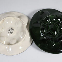 Group of Four Ceramic Oyster Plates