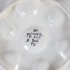 Group of Four Ceramic Oyster Plates