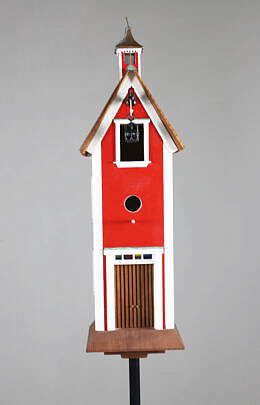 236-2574 Birdhouse on Stand B 9902_2 JPG