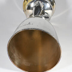 Silver Plated Masonic Bowling Tournament Trophy