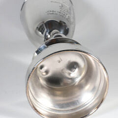Silver Plated Masonic Bowling Tournament Trophy
