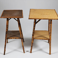 Two Vintage Bamboo Fern Stands