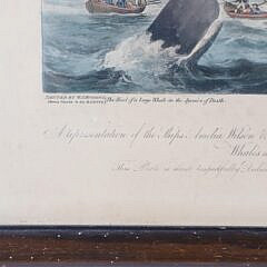 W.J. Huggins Lithograph “South Sea Whale Fishery”