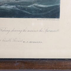 W.J. Huggins Lithograph “South Sea Whale Fishery”