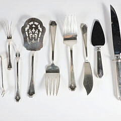 Eleven Sterling Silver Serving Pieces