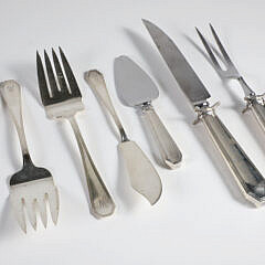 Eleven Sterling Silver Serving Pieces