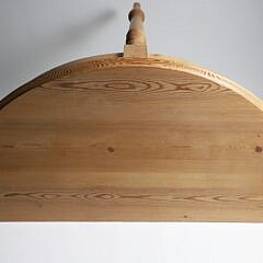 Vintage Pine Half Round Console Table